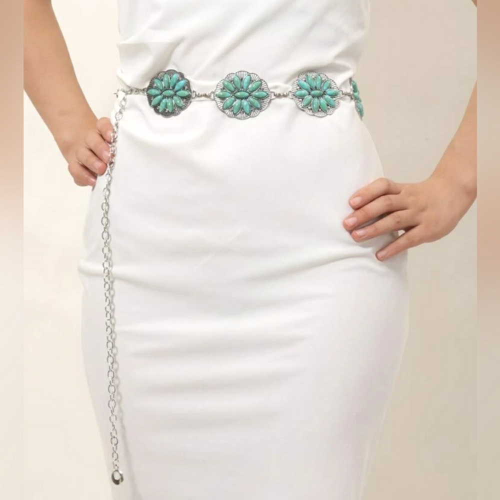 Fashion Turquoise Decor Belt